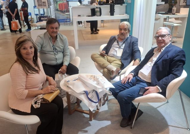 Jorge Piela con el presidente de Fecosur , Antonio Roncoroni